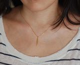Tiny Spear Dagger Necklace