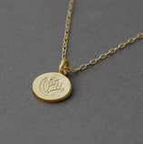 Lotus Stamp Necklace