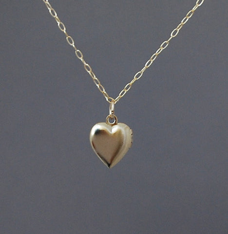 Tiny Heart Locket Necklace