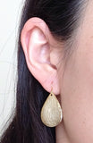 Hammered Teardrop Earrings