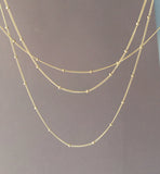 Satellite Chain Layering Necklace