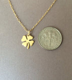 Tiny Four Leaf Clover Necklace