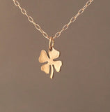 Tiny Four Leaf Clover Necklace