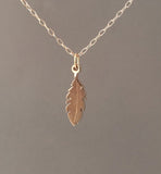 Tiny Feather Necklace
