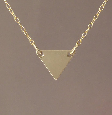 Double Connected Triangle Necklace
