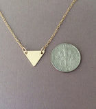 Double Connected Triangle Necklace