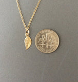 Double Strand Layered Leaf Necklace