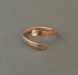 Twisted Hammered Ring