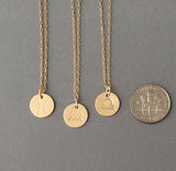 Zodiac Sign Disc Necklace