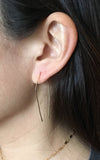 Geometric Pull Through Earrings