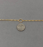 SMALL Link Chain with CIRCLE Necklace