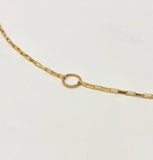 SMALL Link Chain with CIRCLE Necklace