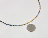 Colorful Seed Bead Gold Fill Necklace