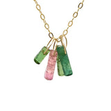 FOUR Tourmaline Bar Necklace