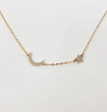 STAR and MOON Necklace