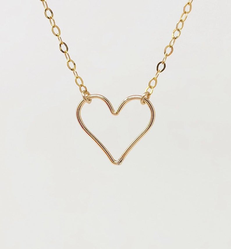 Heart Outline Necklace