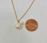 Double Pearl Necklace