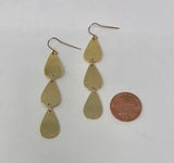 Three Teardrop Earrings