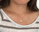 Hammered Half Circle Necklace
