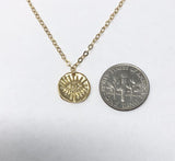 Evil Eye Coin Necklace