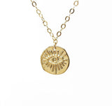 Evil Eye Coin Necklace