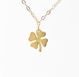 Tiny Four Leaf Clover Necklace