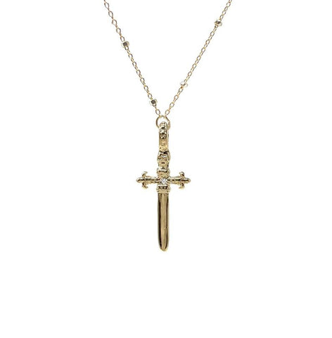 Detailed Dagger Necklace