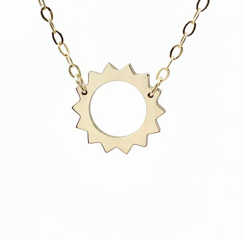 Sun Outline Necklace