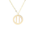 Triple Cutout Vertical Or Horizontal Coin Necklace
