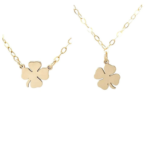 Tiny Four Leaf Clover Necklace