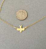 Two Doves Gold Fill Necklace also in Silver and Rose Gold Fill