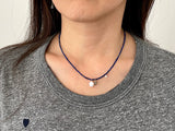 Lapis Lazuli Beaded Necklace with Pearl, Labradorite, and Ethiopian Opal