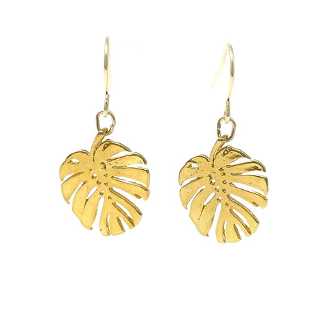 Monstera Leaf Earrings