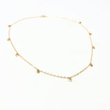 Tiny Dot Disc Gold Fill Necklace