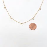 Tiny Dot Disc Gold Fill Necklace