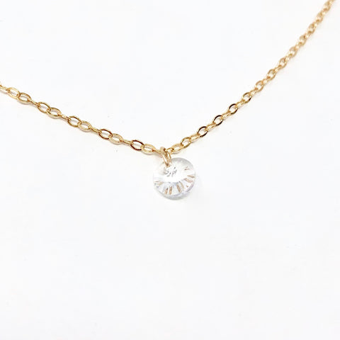 Floating Swarovski Crystal Necklace