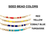 SEED BEAD Morse Code Necklace