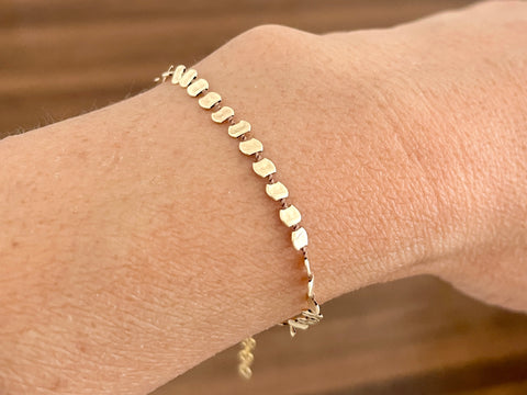 Smashed Bead Bracelet